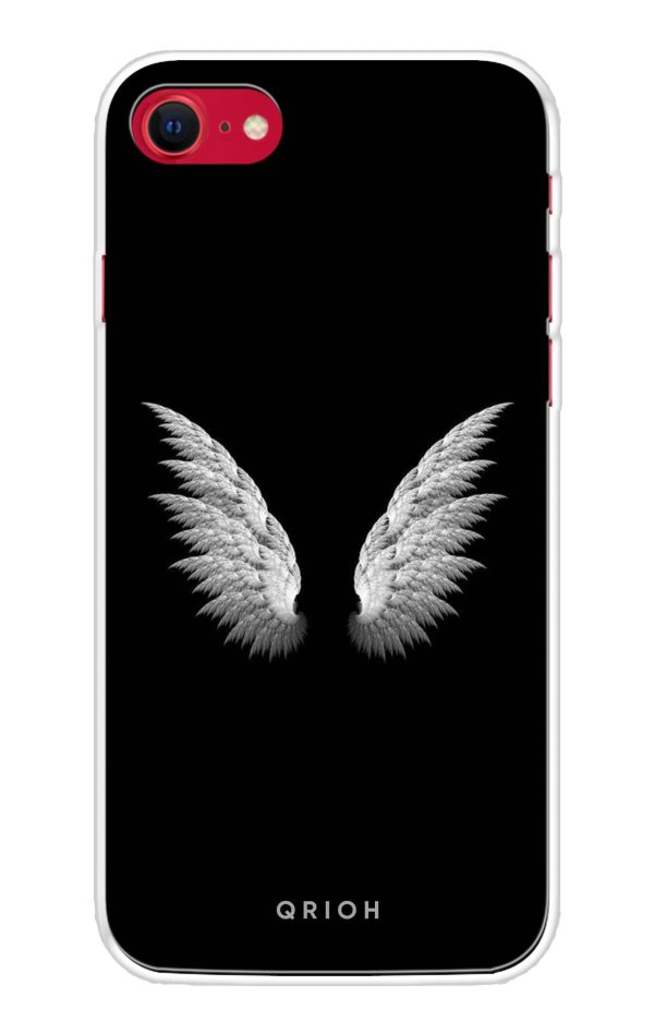 White Angel Wings Soft Cover for iPhone SE 2020 Online