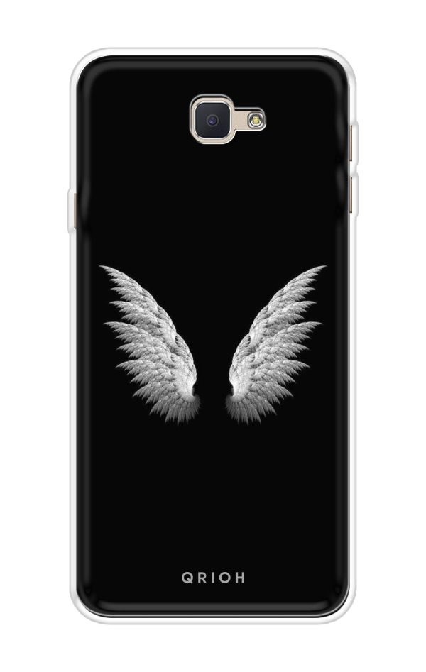 White Angel Wings Soft Cover for Samsung J7 Prime Hot on Sale