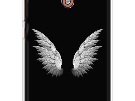 White Angel Wings Soft Cover for Nokia 2.1 Hot on Sale