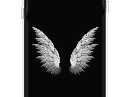 White Angel Wings Soft Cover for Samsung Galaxy J4 Plus Fashion