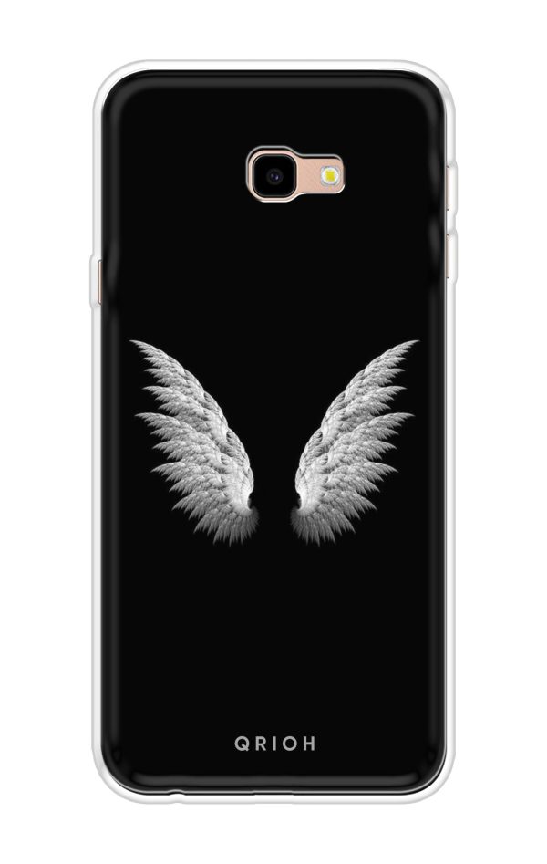 White Angel Wings Soft Cover for Samsung Galaxy J4 Plus Fashion